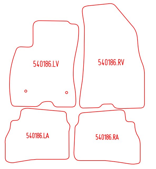 Automatten Opel Combo D Tour (2012-2018)