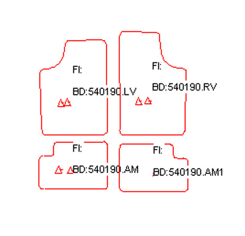 Automatten Opel Corsa A hatchback / Corsa A (TR)  sedan / Corsa A (TR) sedan (1985-1987)