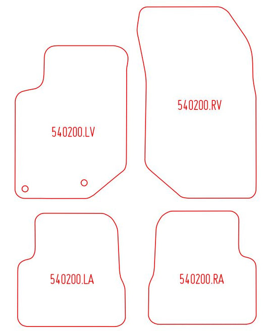 Automatten Opel Corsa F (2019-Heden)