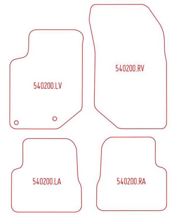 Automatten Peugeot 208 (2019-Heden)
