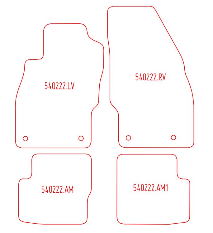 Automatten Opel Corsa D / Corsa E (2015-2014)