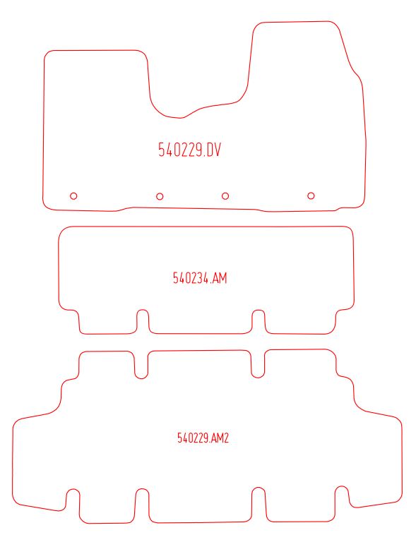 Automatten Opel Vivaro (B) Combi (2014-2019)