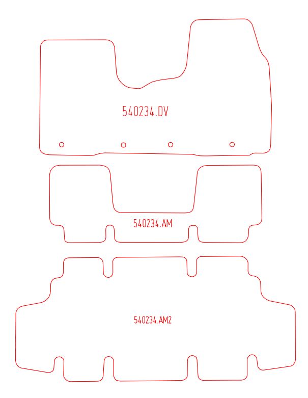 Automatten Opel Vivaro (B) Combi (2014-2019)