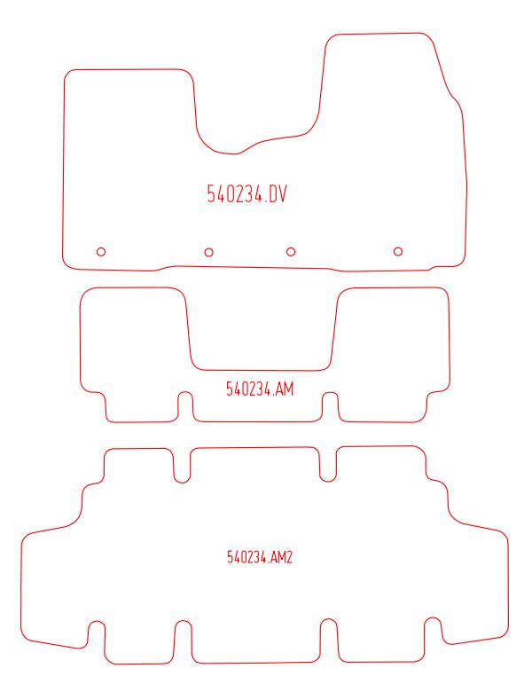 Automatten Opel Vivaro (B) Combi (2014-2019)