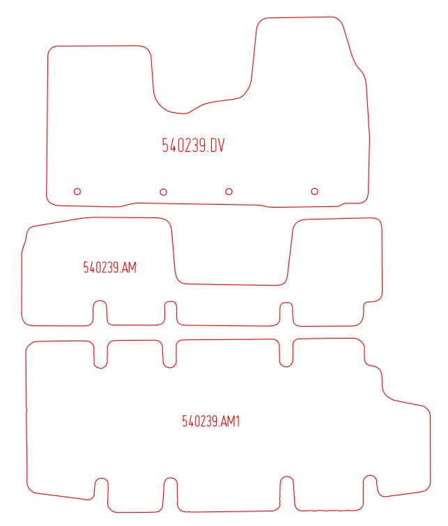 Automatten Opel Vivaro (B) Combi (2014-2019)