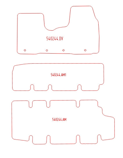 Automatten Opel Vivaro (B) Combi (2014-2019)