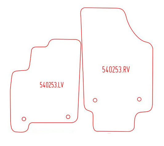 Automatten Opel Meriva A (2003-2010)