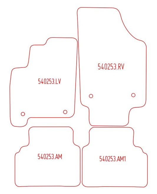 Automatten Opel Meriva A (2003-2010)