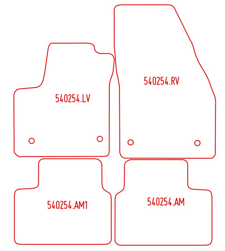 Automatten Opel Meriva B (2010-Heden)