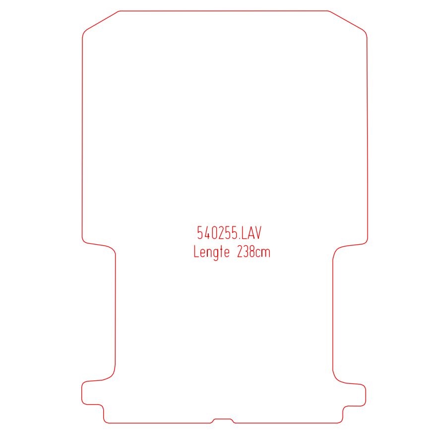 Laadvloermat Renault Trafic (2001-2014)