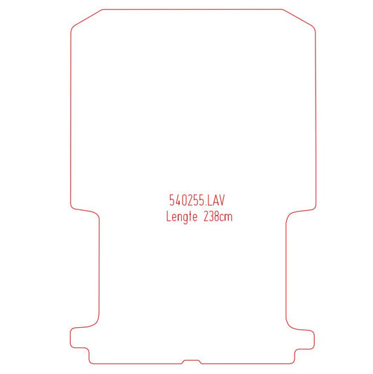 Laadvloermat Renault Trafic (2001-2014)