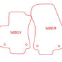 Automatten Opel Zafira A 7-persoons (1999-2005)