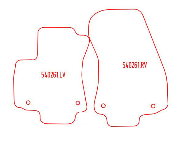 Automatten Opel Zafira A 7-persoons (1999-2005)