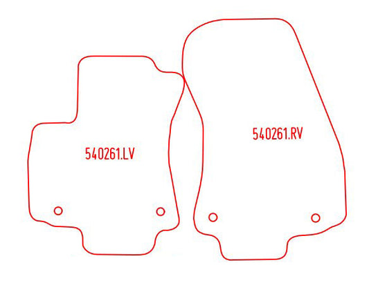 Automatten Opel Zafira A 7-persoons (1999-2005)