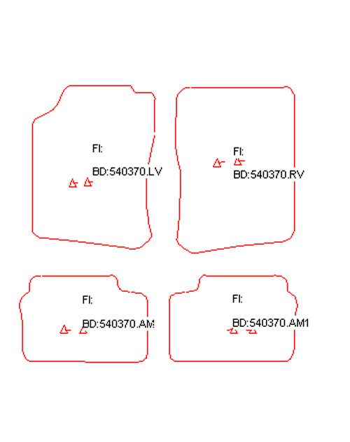 Automatten Opel Vectra B hatchback / Vectra B sedan / Vectra B Stationwagon  stationwagon (1996-2002)