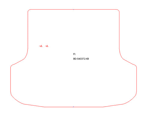 Kofferbakmat Opel Vectra B Stationwagon  (1996-2002)
