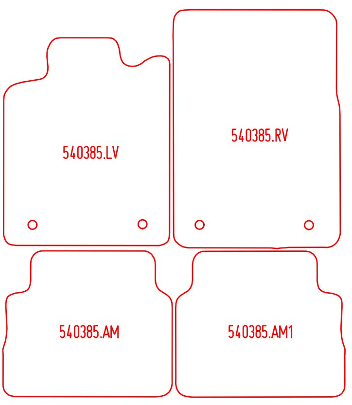 Automatten Opel Vectra C sedan / Vectra C stationwagon / Vectra C GTS hatchback (2003-2008)