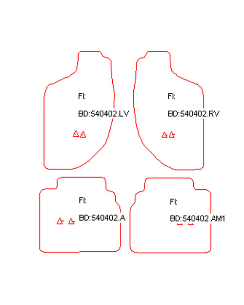 Automatten Opel Frontera B (1998-2004)