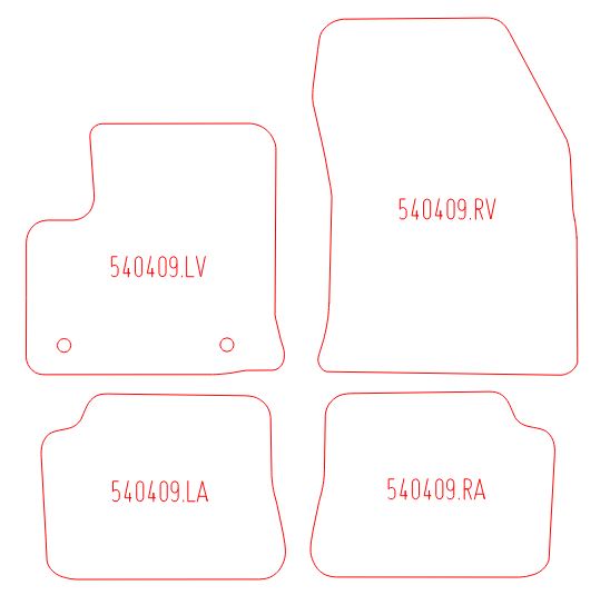 Automatten Opel Mokka-E (electric) (2021-Heden)