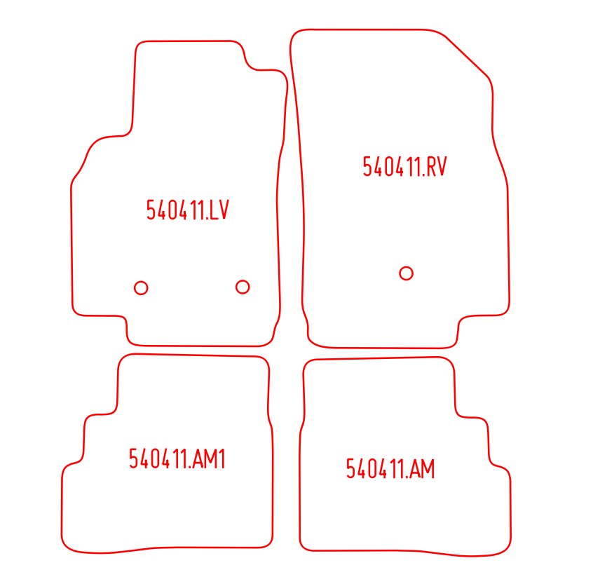 Automatten Opel Karl (2014-Heden)