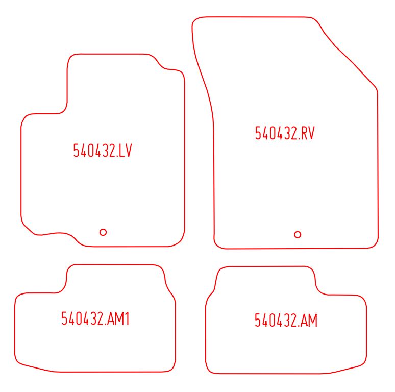 Automatten Opel Agila B (2008-2014)