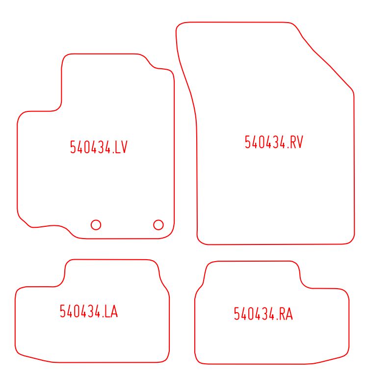 Automatten Opel Agila B (2008-2014)