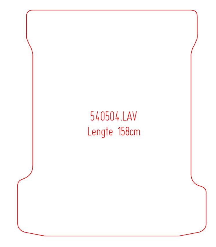 Laadvloermat Opel Combo (Kadett) (1986-1993)