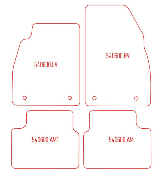 Automatten Opel Insignia A hatchback / Insignia A sedan / Insignia A Sports Tourer stationwagen (2009-2013)