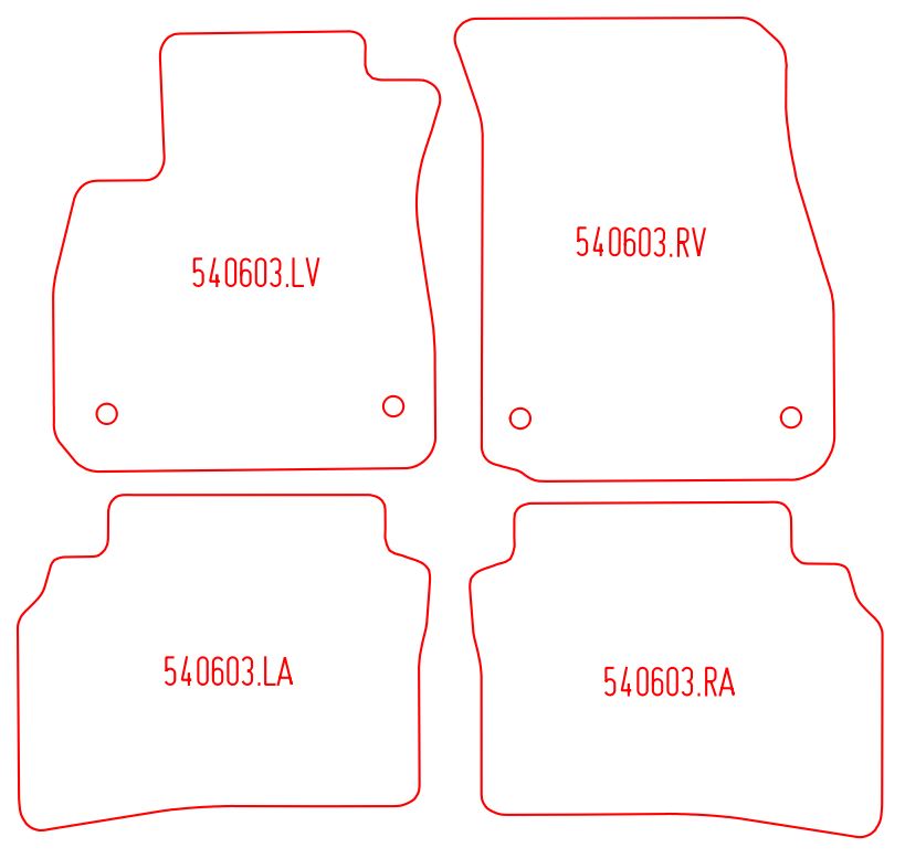 Automatten Opel Insignia B hatchback / Insignia B sedan / Insignia B stationwagen / Insignia B Country Tourer stationwagen (2017-Heden)