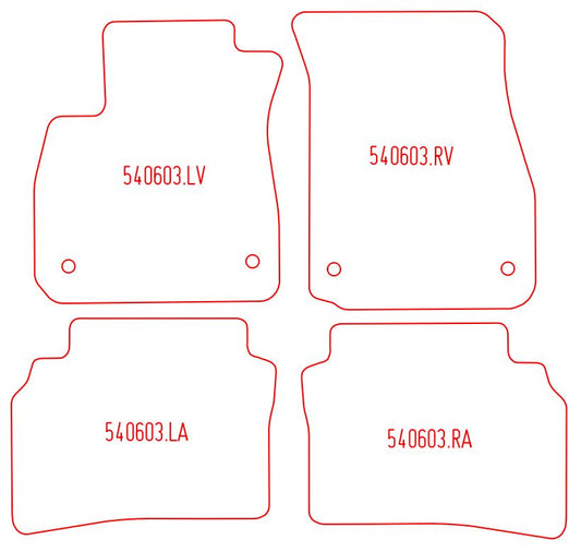 Automatten Opel Insignia B hatchback / Insignia B sedan / Insignia B stationwagen / Insignia B Country Tourer stationwagen (2017-Heden)