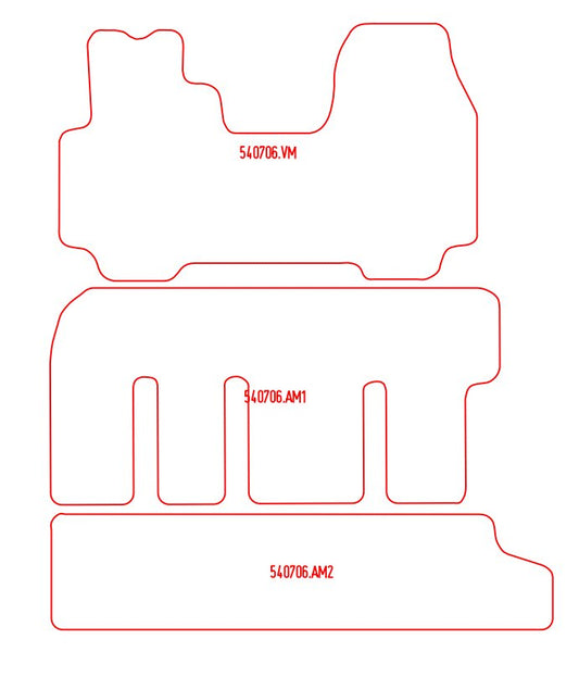 Automatten Opel Vivaro (A) Combi (2001-2014)