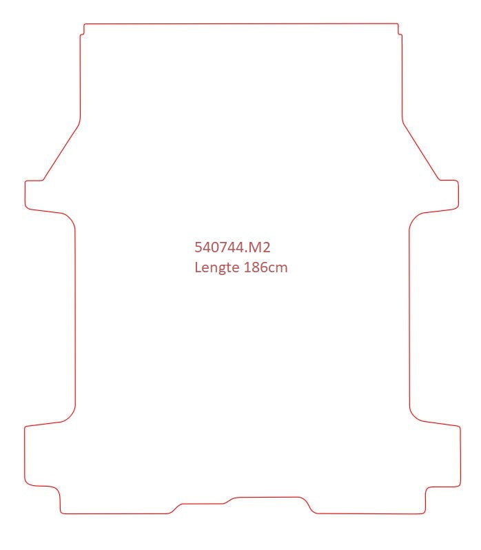 Laadvloermat Fiat Talento (dubbel cabine) (2016-Heden)