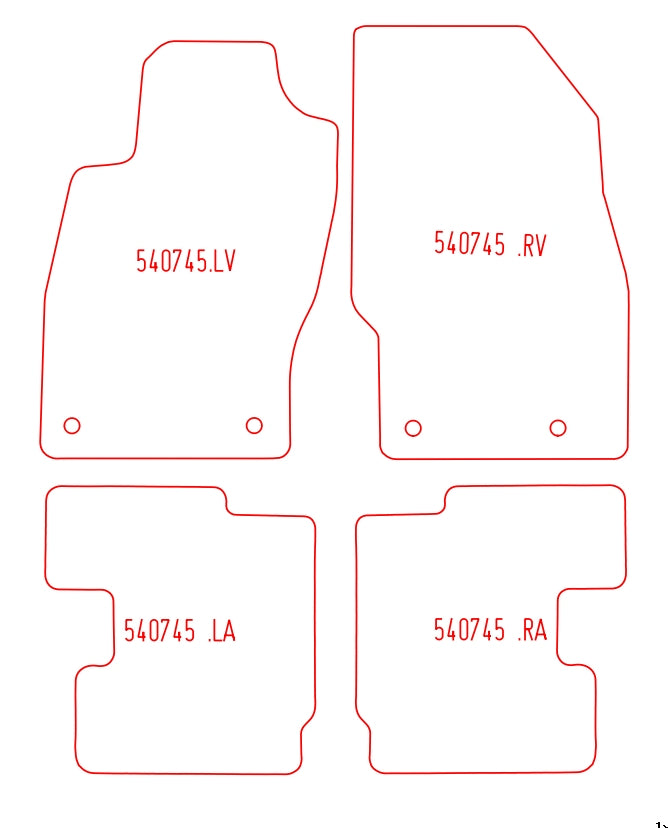 Automatten Opel Adam (2013-Heden)