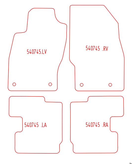 Automatten Opel Adam (2013-Heden)