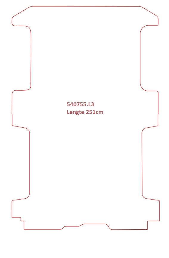 Laadvloermat Nissan NV300 (2017-Heden)