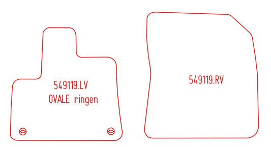 Automatten Toyota Proace City bestelwagen / Proace City Verso mpv (2020-Heden)