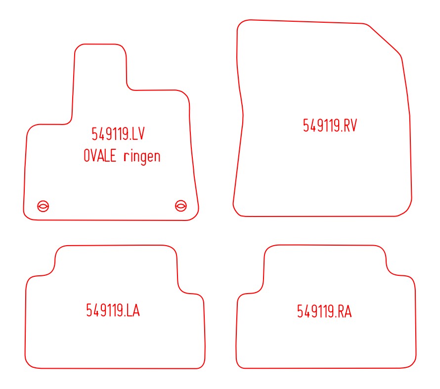 Automatten Citroen Berlingo (ook e-Berlingo) Bestelwagen / Berlingo (personenbus, ook e-Berlingo) mpv (2018-Heden)