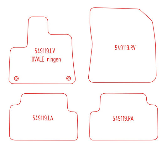 Automatten Toyota Proace City bestelwagen / Proace City Verso mpv (2020-Heden)