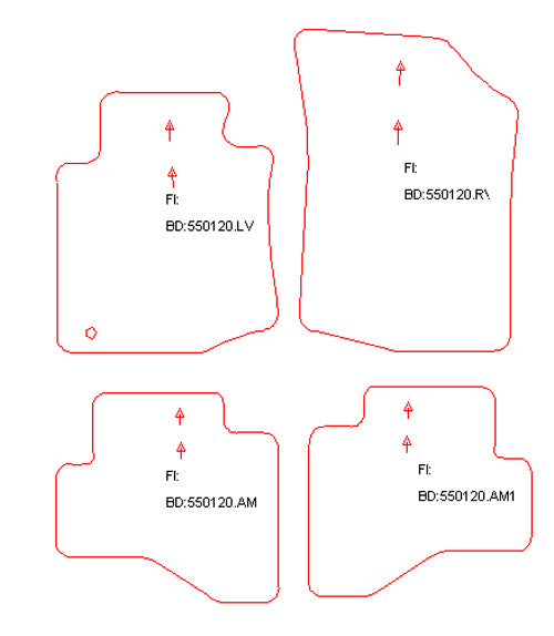 Automatten Peugeot 107 (2005-2012)