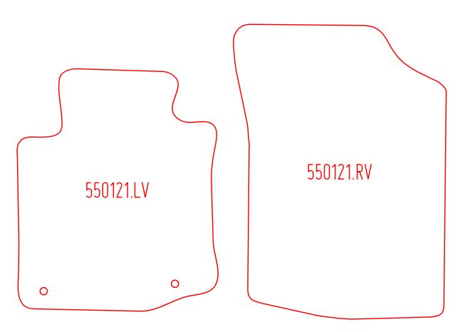 Automatten Peugeot 107 (2012-2014)