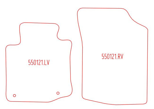 Automatten Peugeot 107 (2012-2014)