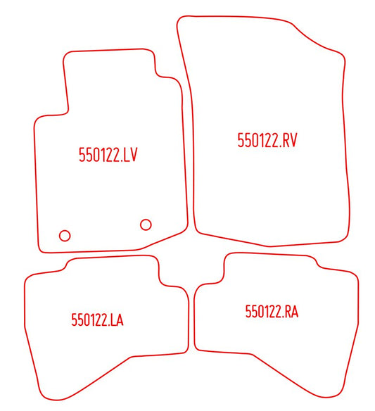 Automatten Peugeot 108 (2014-2022)