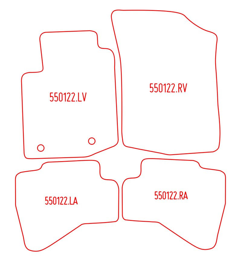 Automatten Peugeot 108 (2014-2022)
