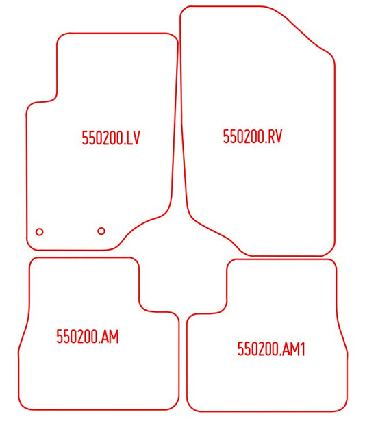 Automatten Peugeot 207 hatchback / 207 SW stationwagon (2007-2012)