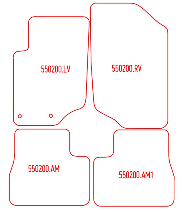 Automatten Peugeot 207 hatchback / 207 SW stationwagon (2007-2012)