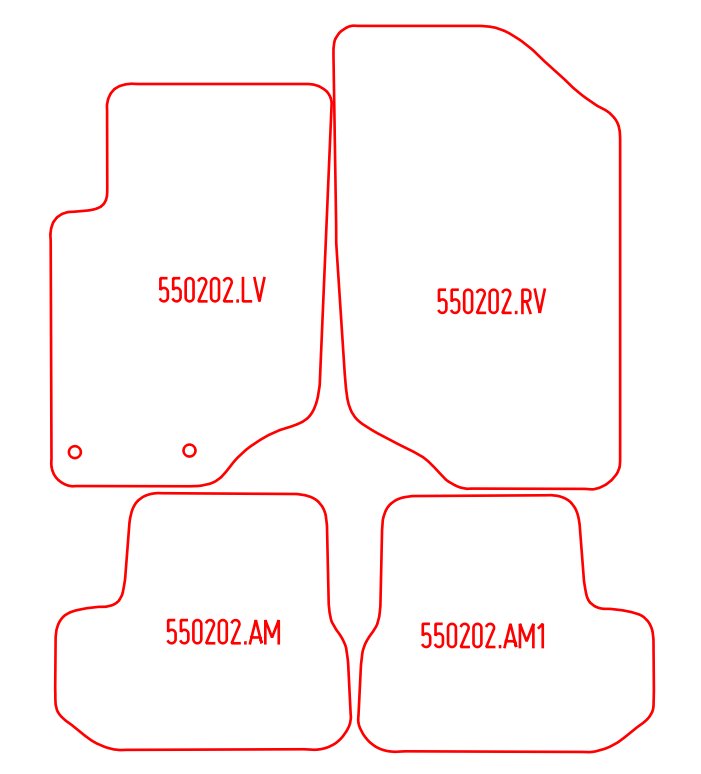 Automatten Peugeot 207 CC (2007-2013)