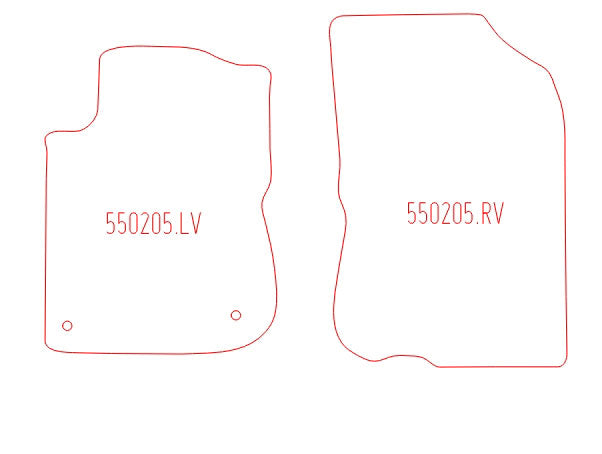 Automatten Peugeot 208 (2012-2019)