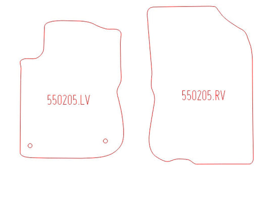 Automatten Peugeot 208 (2012-2019)