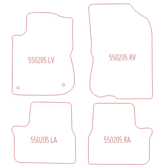 Automatten Peugeot 208 (2012-2019)