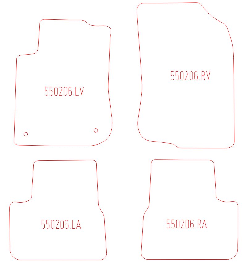 Automatten Peugeot 2008 (2013-2019)